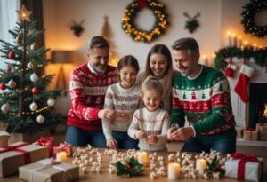 Read more about the article Sådan skaber du den perfekte julestemning med hjemmelavet pynt og juletrøjer til hele familien