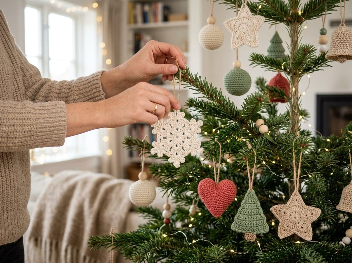You are currently viewing Sådan får du hæklet julepynt til at hænge flot på træet